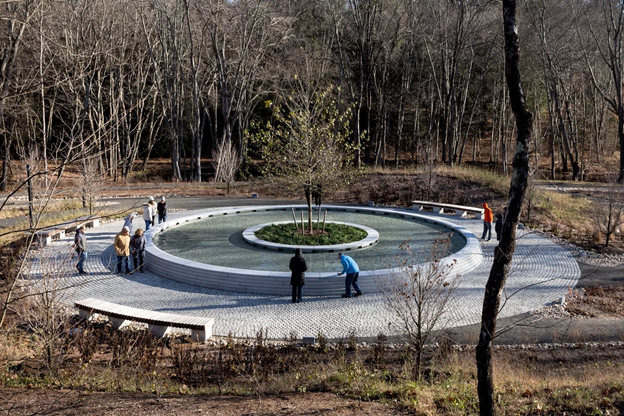Sandy Hook memorial opened in November 2022, about 10 years after Sandy Hook shooting